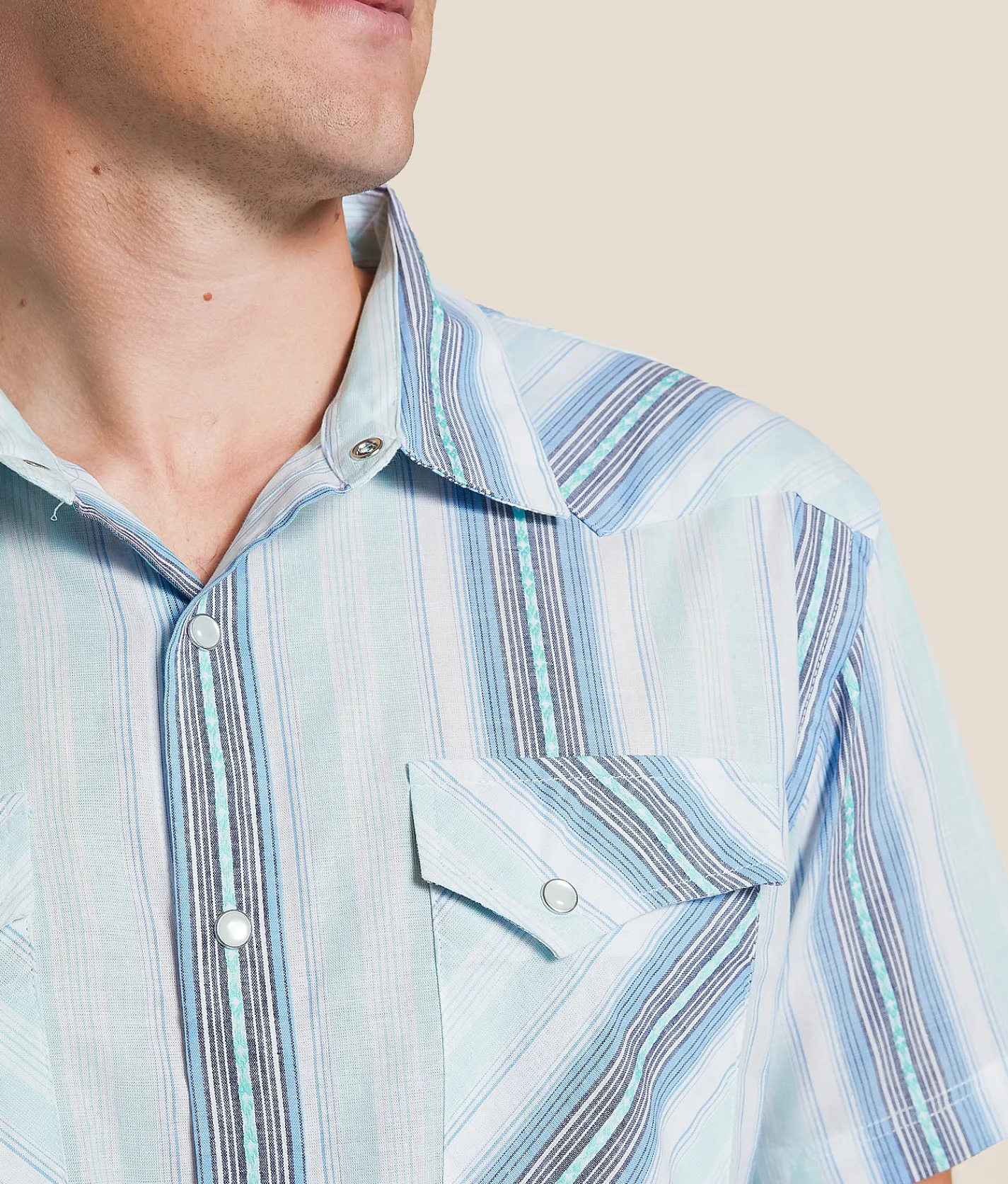 Panhandle Slim Western Shirt Sky Blue