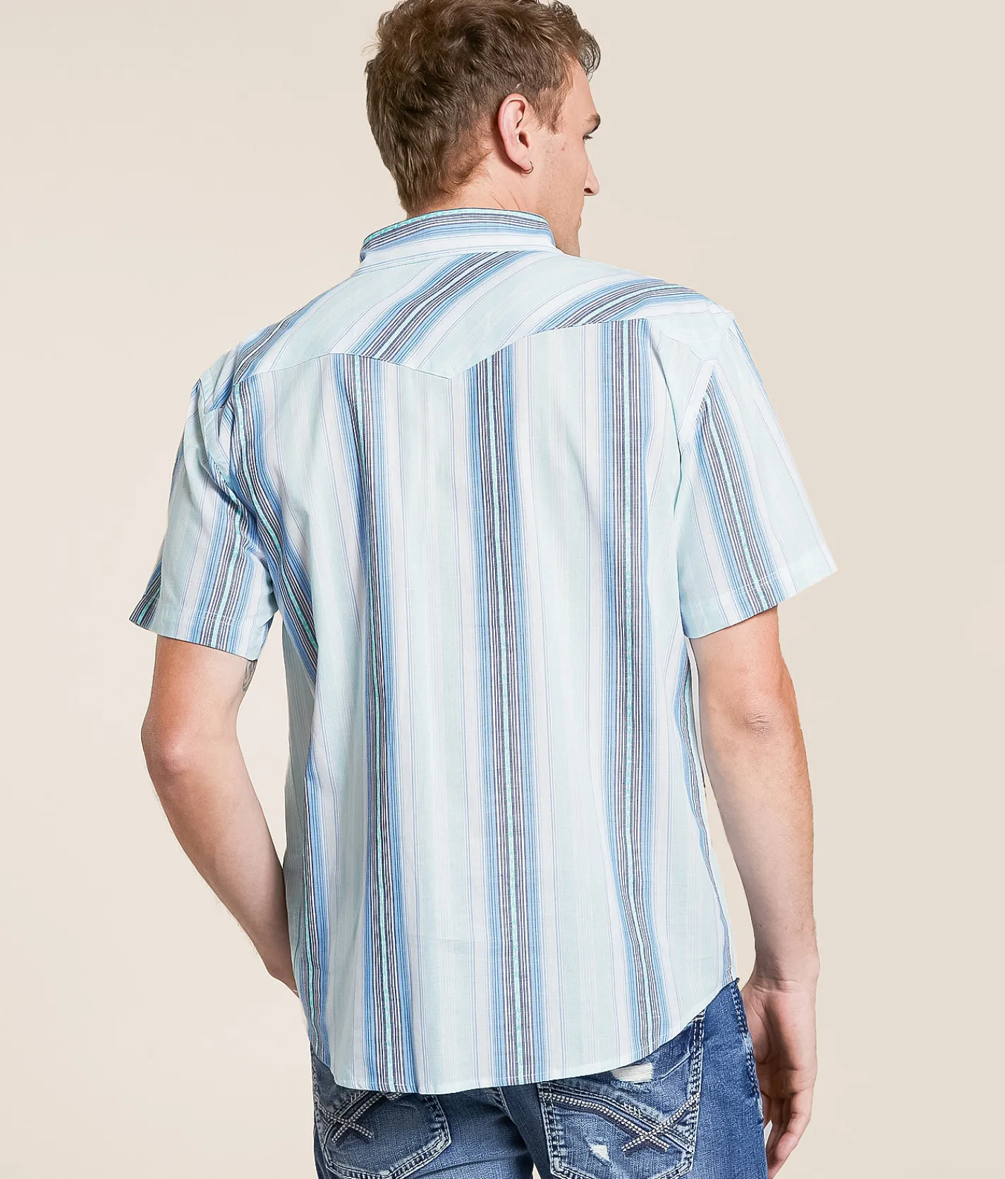 Panhandle Slim Western Shirt Sky Blue