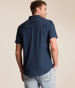Tops | Gentry County Western Standard Performance Stretch Shirt Navy Black