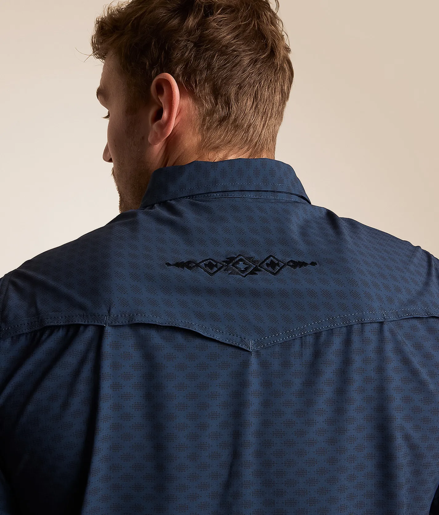 Tops | Gentry County Western Standard Performance Stretch Shirt Navy Black