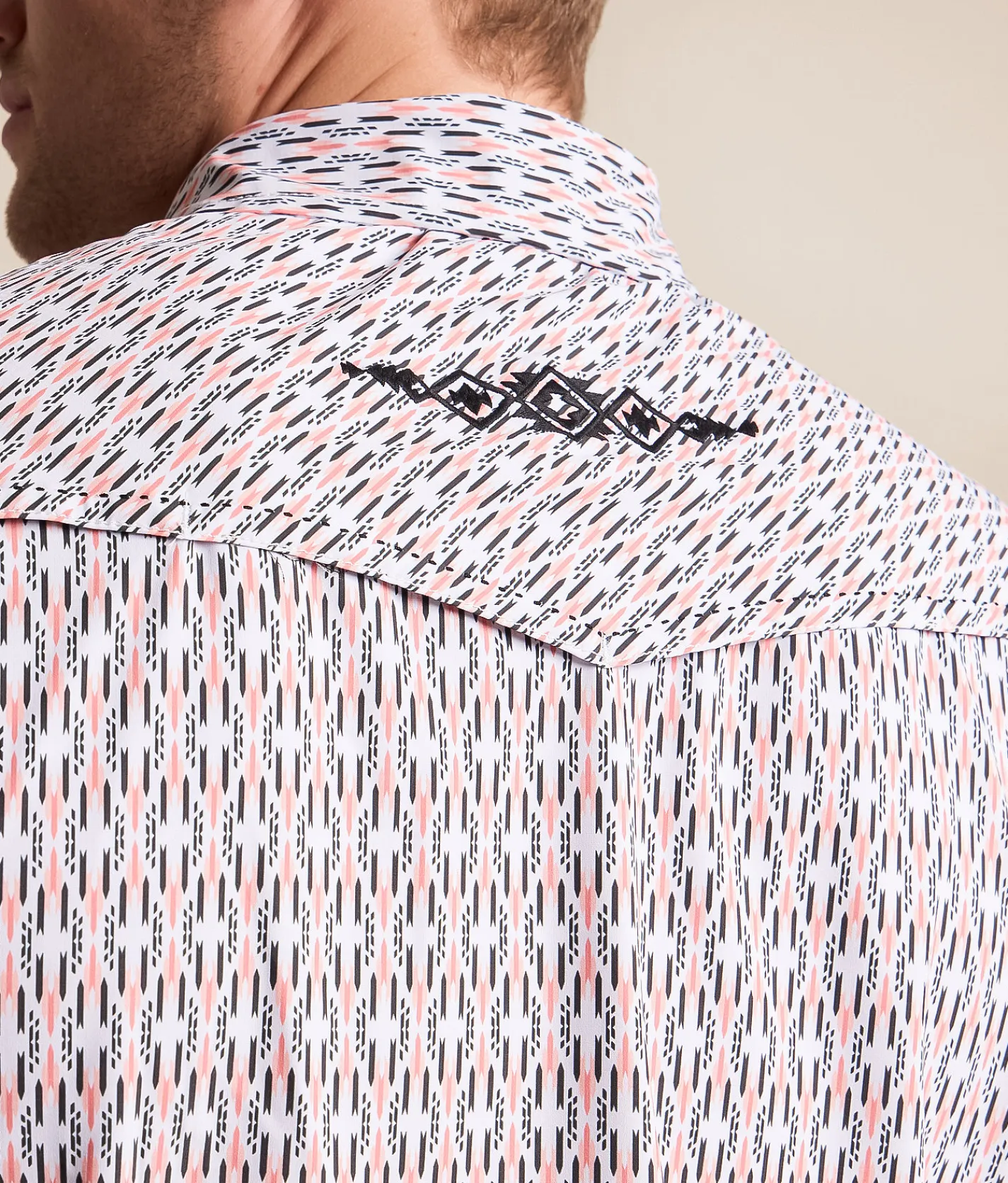 Gentry County Western Standard Performance Stretch Shirt White Coral Sale