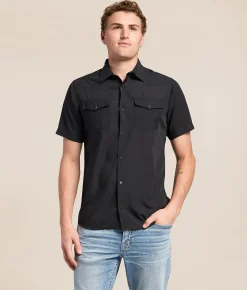 Tops | Gentry County Western Standard Performance Stretch Shirt Black