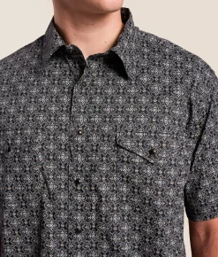 Tops | Panhandle Slim Western Stretch Shirt Black