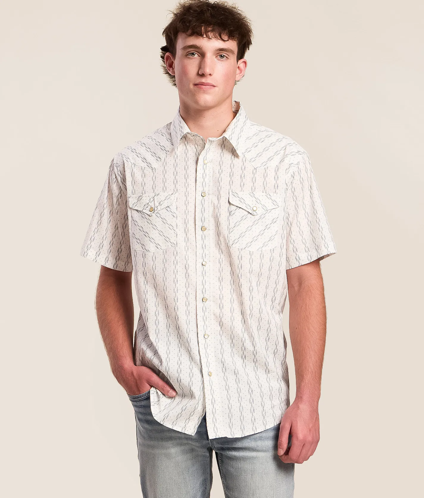 Panhandle Slim Western Stretch Shirt White Best