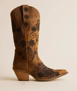 Dingo Western Swing Leather Boot Brown Outlet