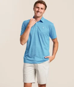 Tops | Ariat Western TEK Polo Ibiza Blue