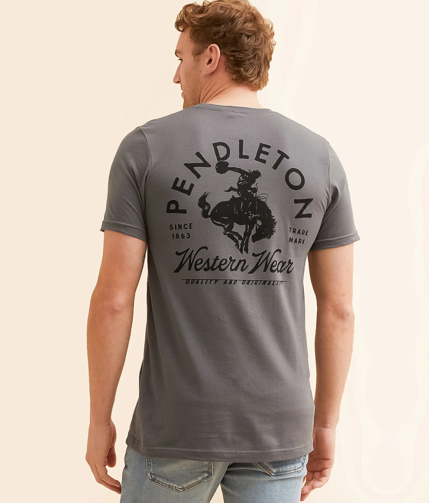 Pendleton Western T-Shirt Asphalt Clearance