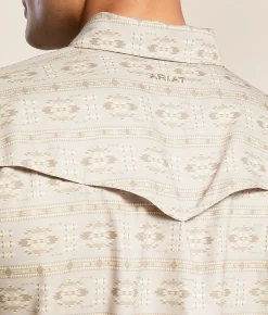 Tops | Ariat Western VentTEK Shirt Simply Taupe