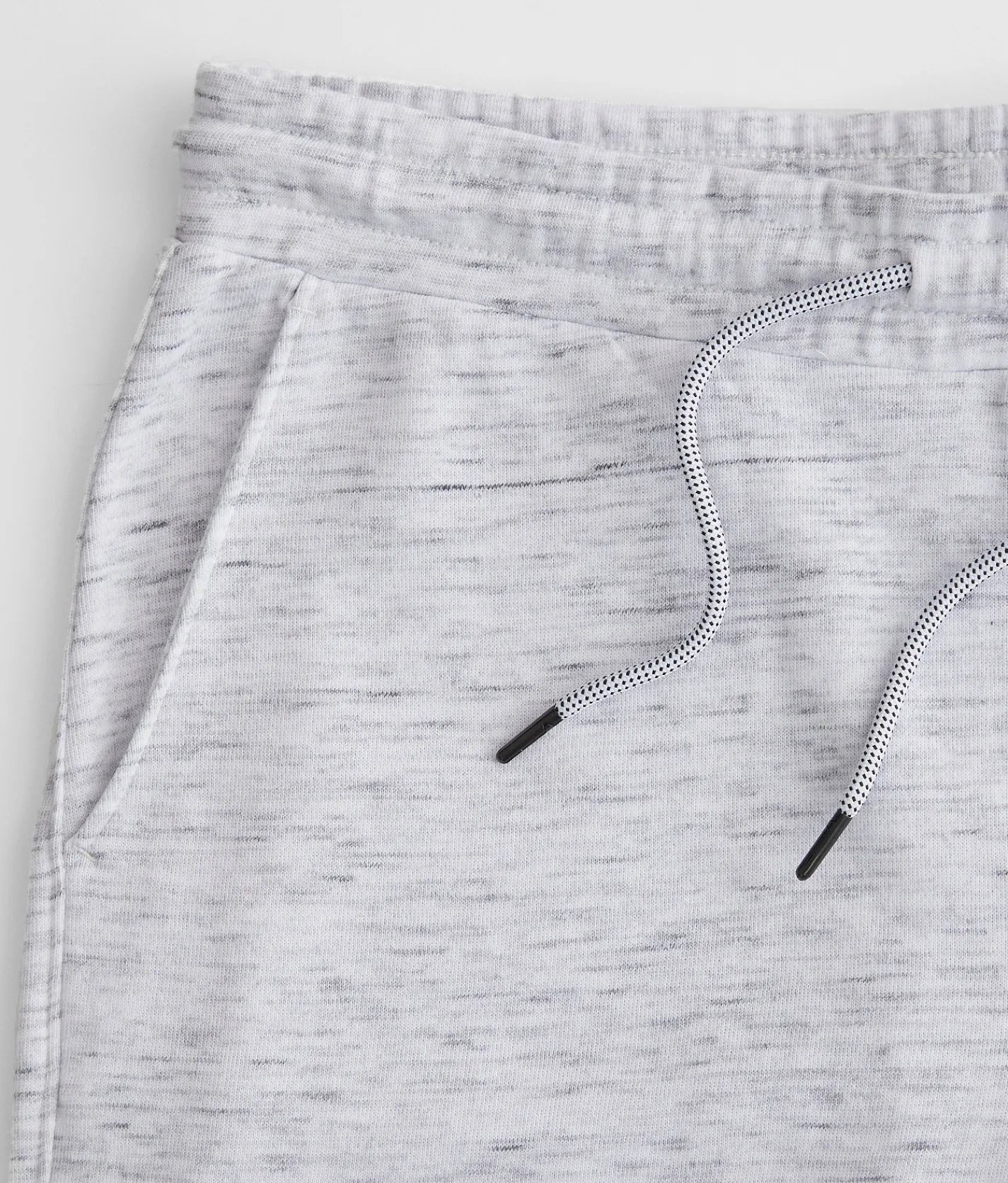 BKE Weston Knit Jogger White Black Clearance