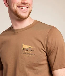 Tops|Graphic T-Shirts | Sendero Provisions Co. West Texas Municipal T-Shirt Light Brown