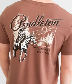 Pendleton Westward Trail T-Shirt Chestnut Best