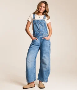 Rompers & Jumpsuits | Free People We The Free Good Luck Barrel Overalls Ultra Light Beam