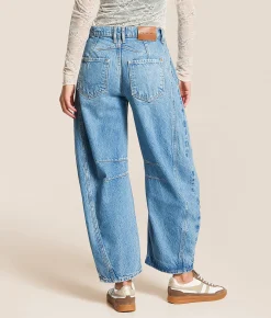 Jeans|Bottoms | Free People We The Free Good Luck Mid-Rise Barrel Jean Ultra Light Beam