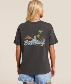 Tops | Billabong What A Vibe T-Shirt Off Black