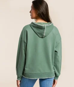 BKE Whipstitch Hooded Sweatshirt Sea Spray Best