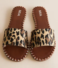 Mia Whipstitch Sandal Leopard Print Outlet