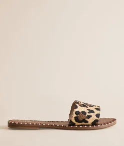 Mia Whipstitch Sandal Leopard Print Outlet