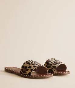 Mia Whipstitch Sandal Leopard Print Outlet