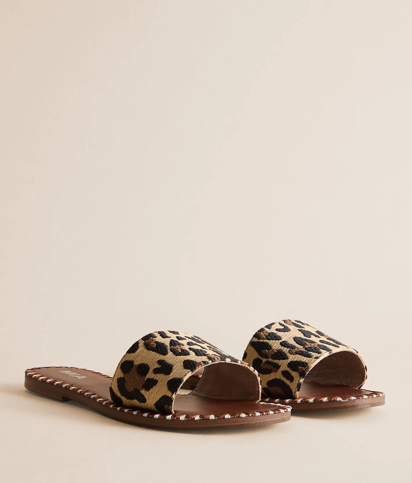 Mia Whipstitch Sandal Leopard Print Outlet