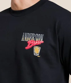 Tops|Graphic T-Shirts | Anderson Bros Whiskey Business T-Shirt Black