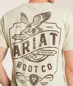 Ariat Whiskey Eagle T-Shirt Natural Outlet