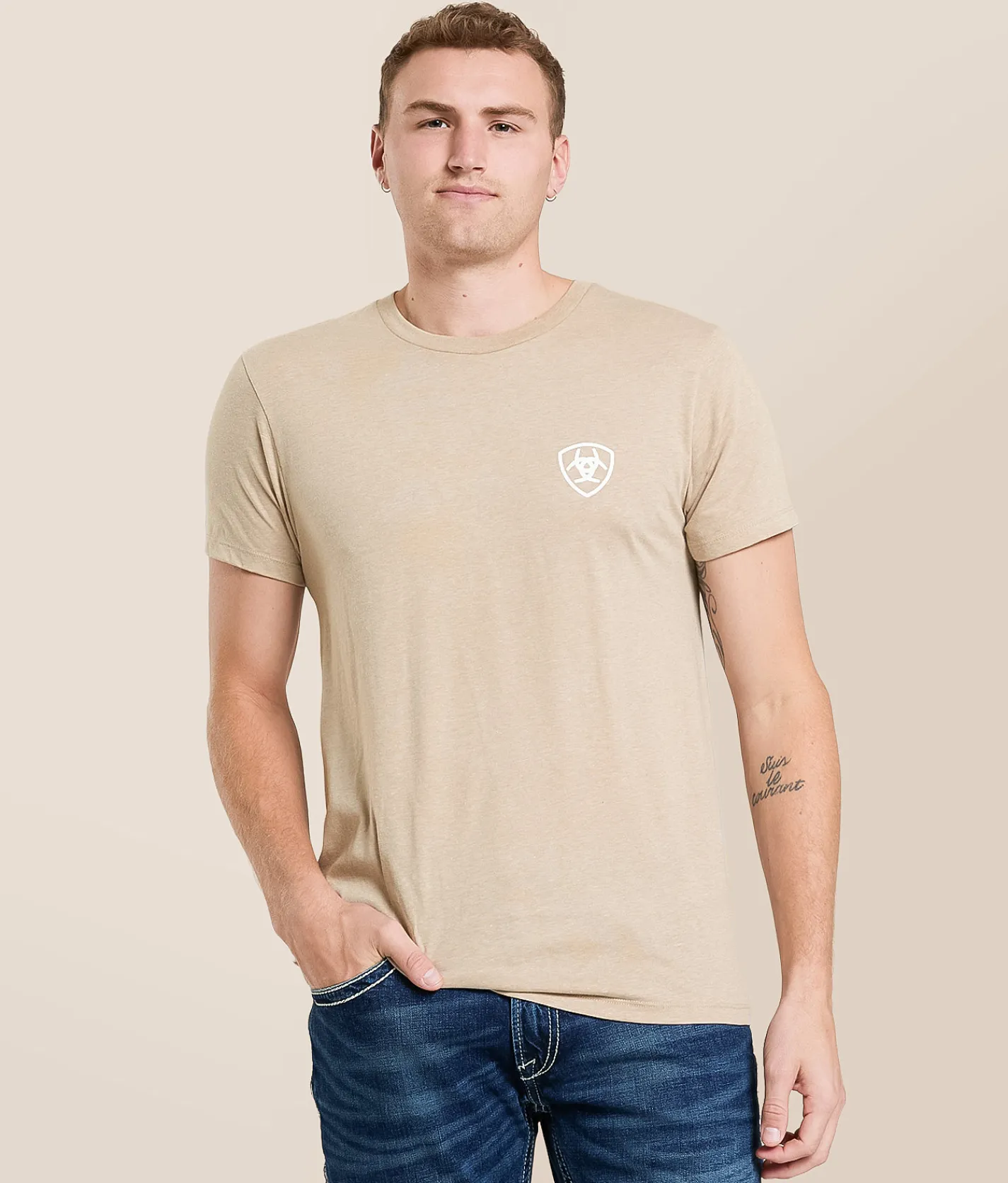 Tops|Graphic T-Shirts | Ariat Whiskey Ranger T-Shirt Brindle Heather