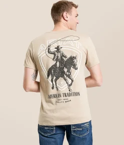 Tops|Graphic T-Shirts | Ariat Whiskey Ranger T-Shirt Brindle Heather