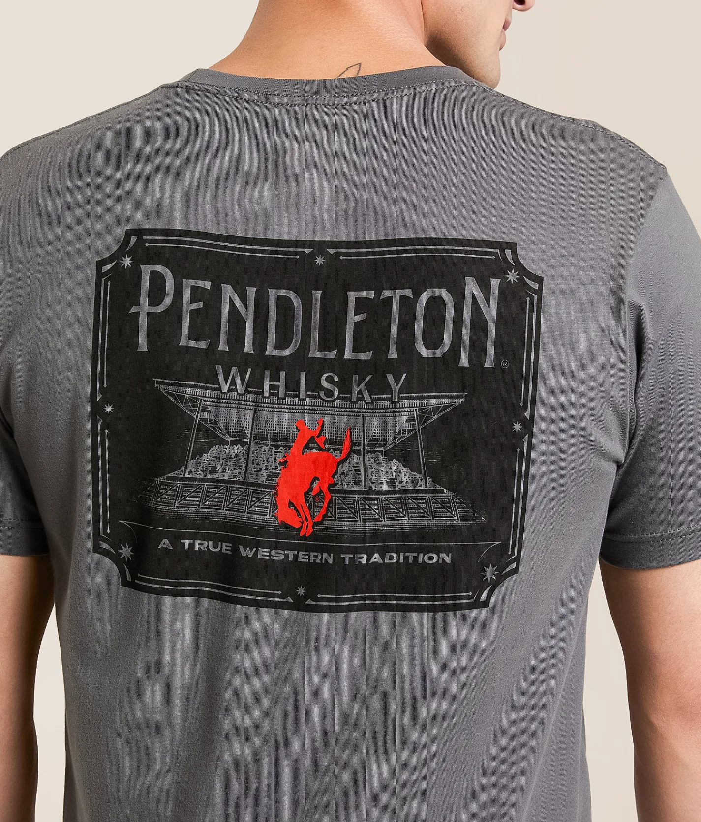 Tops|Graphic T-Shirts | Pendleton Whiskey Rodeo T-Shirt Asphalt