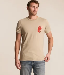 Tops|Graphic T-Shirts | Pendleton Whiskey Vintage T-Shirt Tan Red