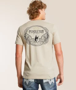 Tops|Graphic T-Shirts | Pendleton Whisky Buckle T-Shirt Tan