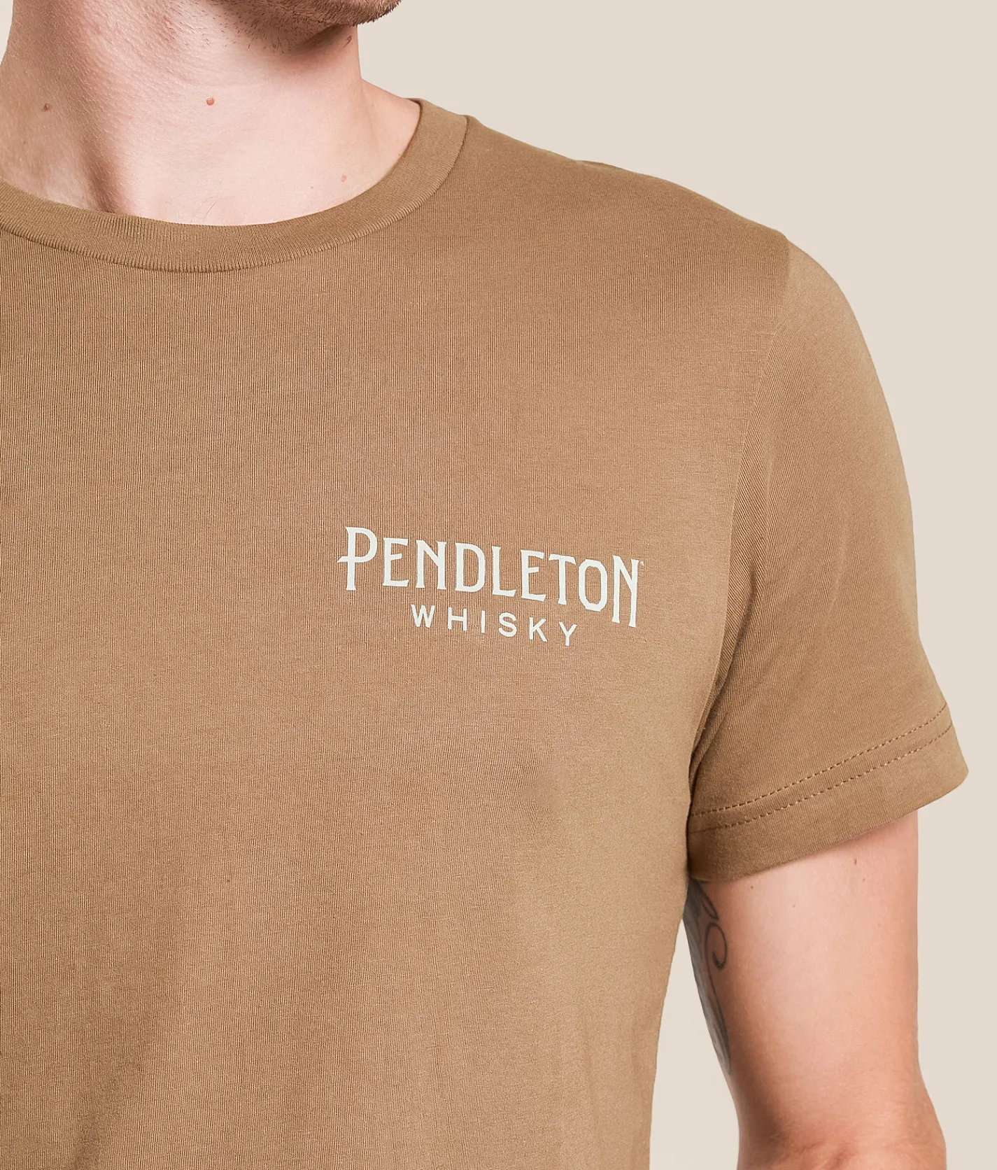 Pendleton Whisky Happy Hour T-Shirt Vintage Brown Hot