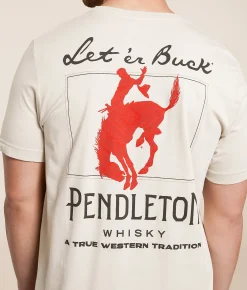Graphic T-Shirts | Pendleton Whisky Let'er Buck T-Shirt Dust