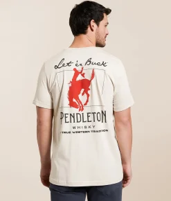 Graphic T-Shirts | Pendleton Whisky Let'er Buck T-Shirt Dust