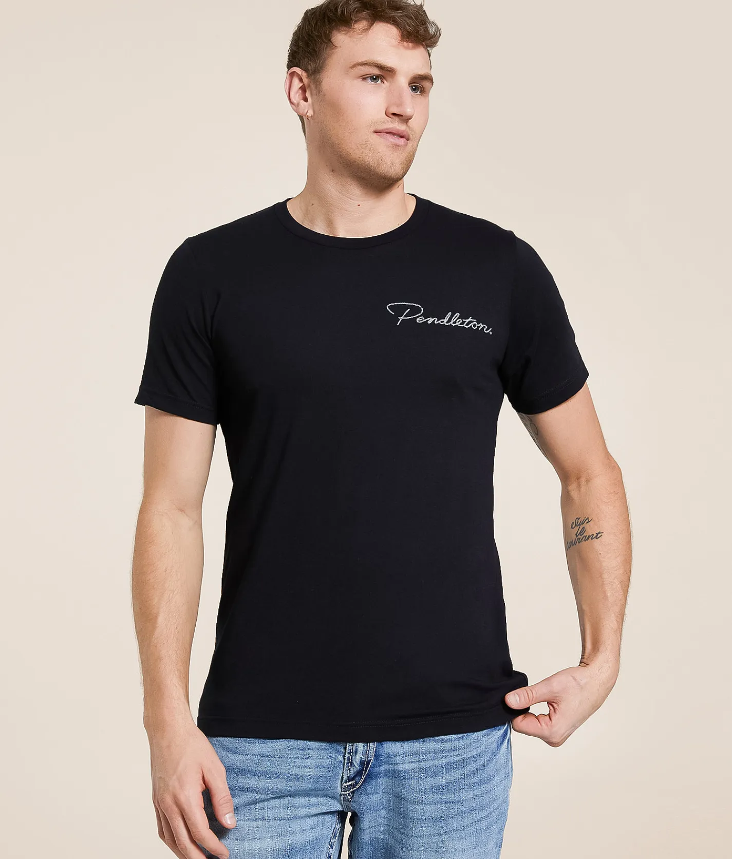 Pendleton Whisky Rope T-Shirt Black New