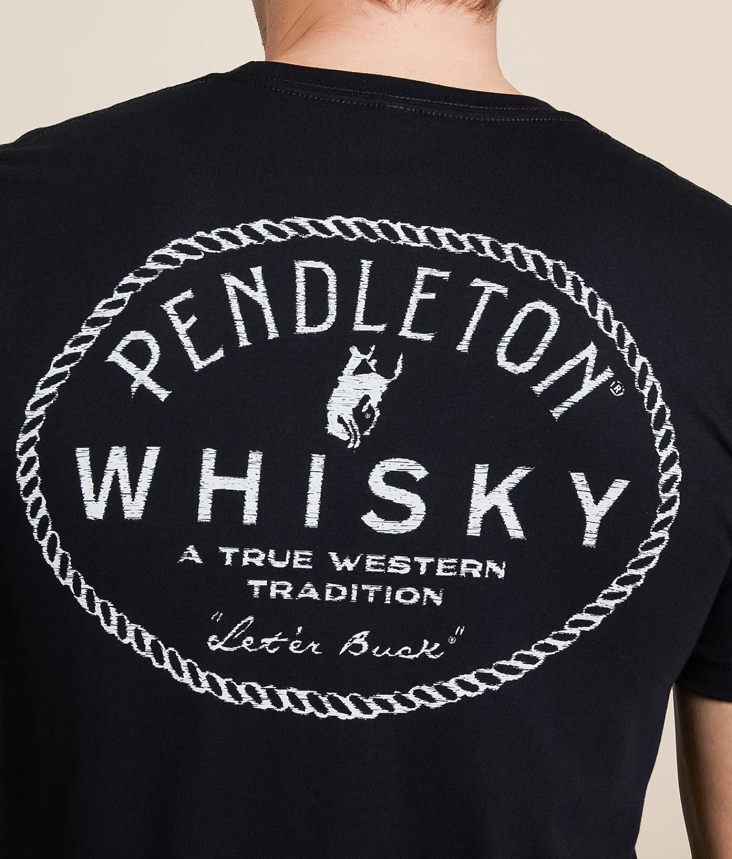 Pendleton Whisky Rope T-Shirt Black New
