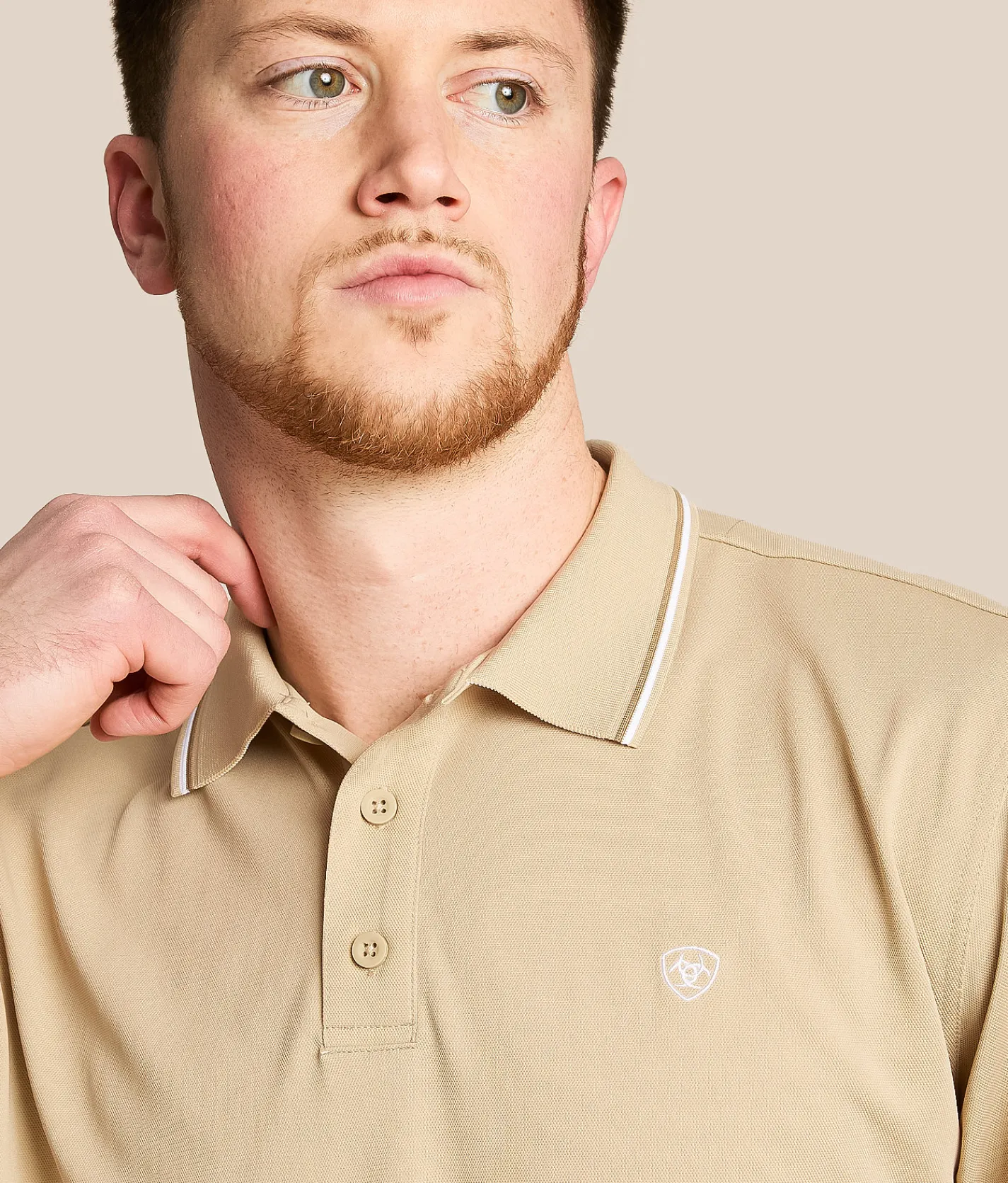 Ariat TEK Polo White Pepper Hot