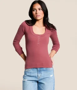Tops | Free People Wide Awake Layering Top Crushed Berry