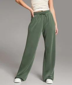 Bottoms|Activewear | BKE Wide Leg Pant Thyme