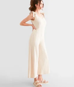 Polagram Wide Leg Patterned Jumpsuit Turtledove Outlet