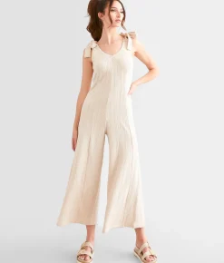 Polagram Wide Leg Patterned Jumpsuit Turtledove Outlet