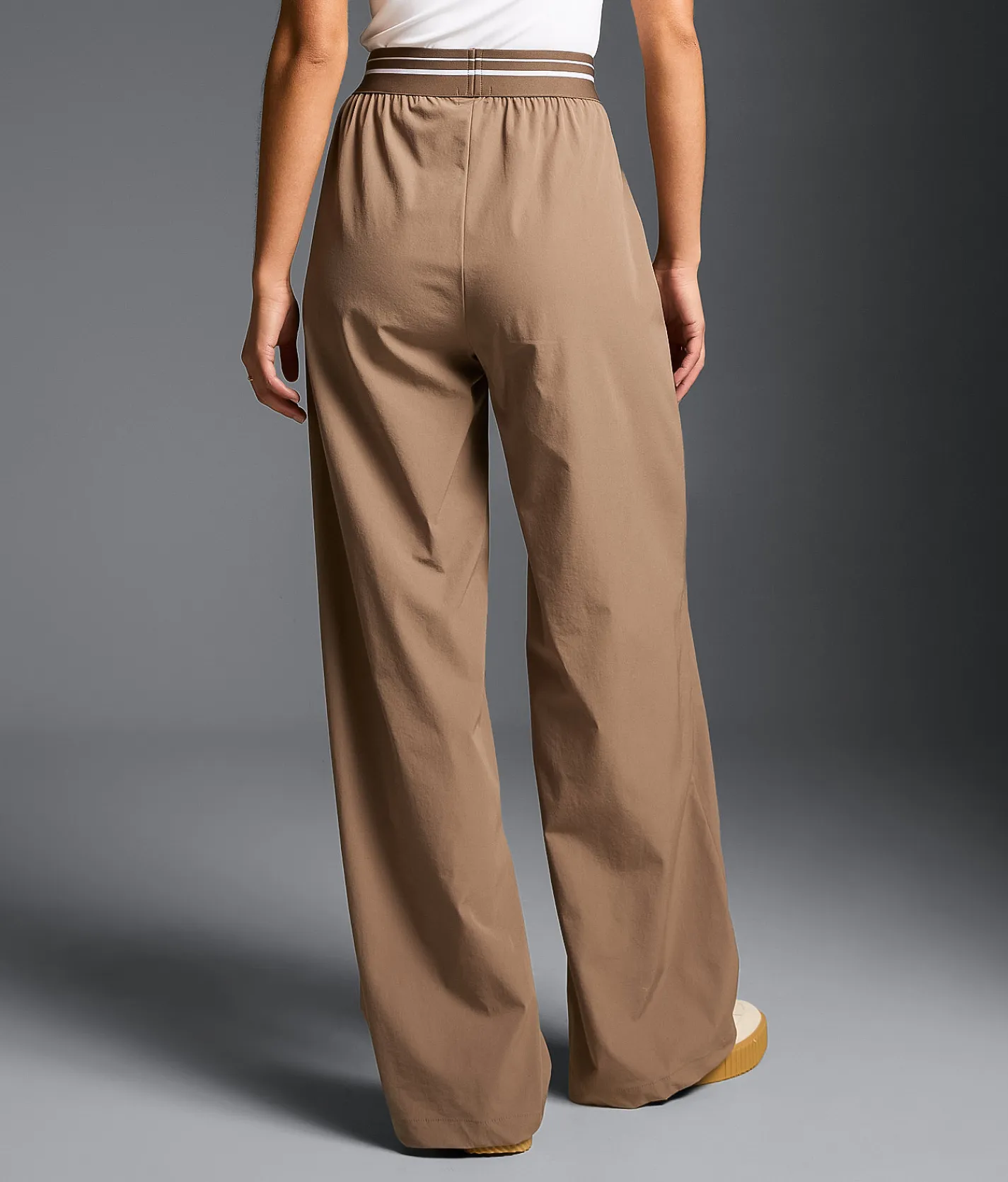 Bottoms | Buckle Black Wide Leg Track Pant Deep Taupe