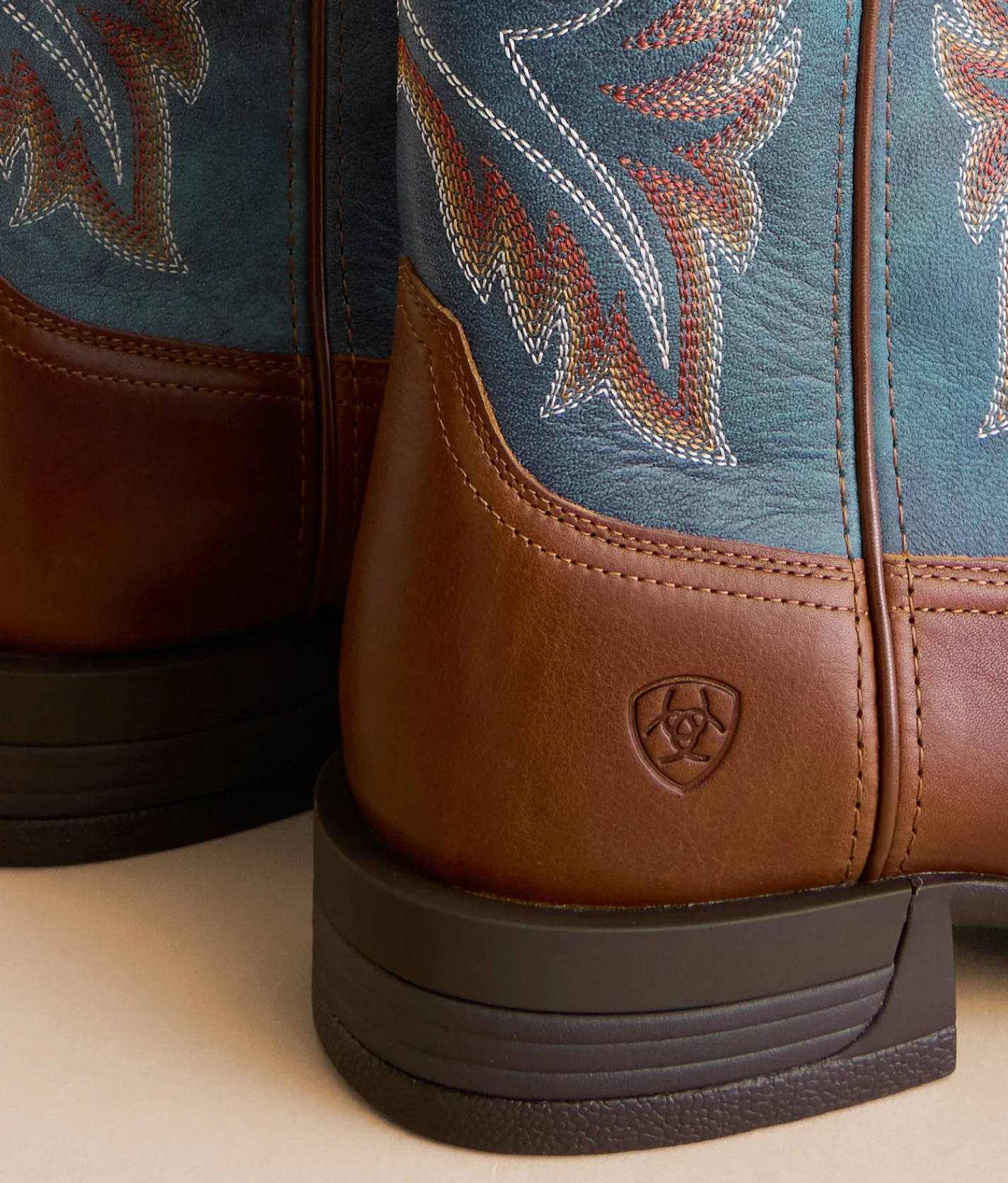 Shoes | Ariat Wilder Leather Cowboy Boot Luna Tan Forged Green