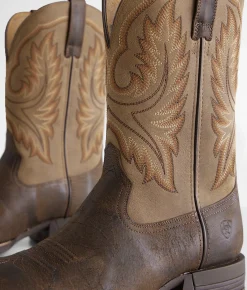 Shoes | Ariat Wilder Leather Cowboy Boot Antique Grey Brown Bomber