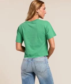 Tops | Kimes Ranch Wilder Than The West Cropped T-Shirt Kelly Green