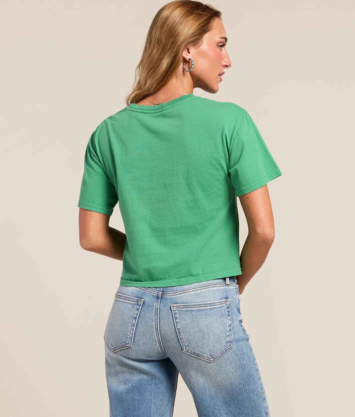 Tops | Kimes Ranch Wilder Than The West Cropped T-Shirt Kelly Green