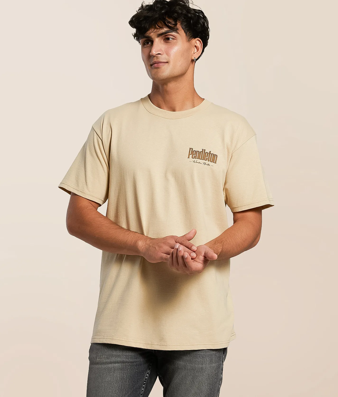 Tops|Graphic T-Shirts | Pendleton Wild Horses T-Shirt Sand