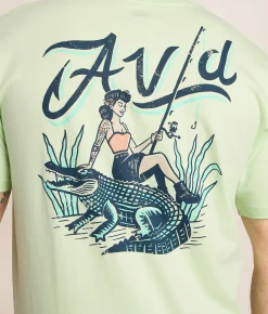 Tops|Graphic T-Shirts | AVID Wild Life T-Shirt Lime