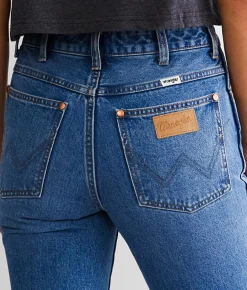 Wrangler® Wild West High Rise Straight Jean Patty Clearance