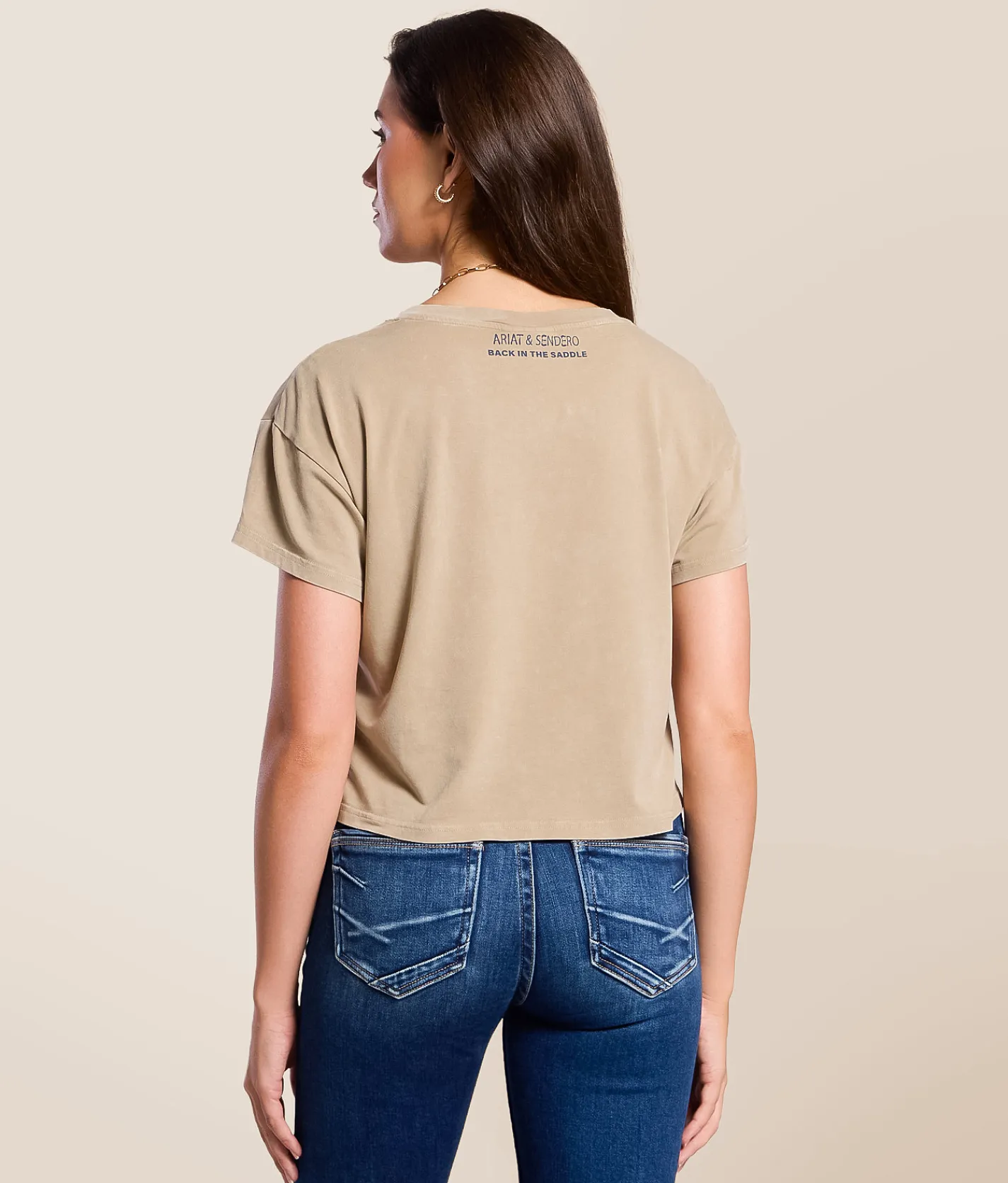 Ariat x Sendero Provisions Co. Wild West T-Shirt Savannah Tan Mineral Wash Hot
