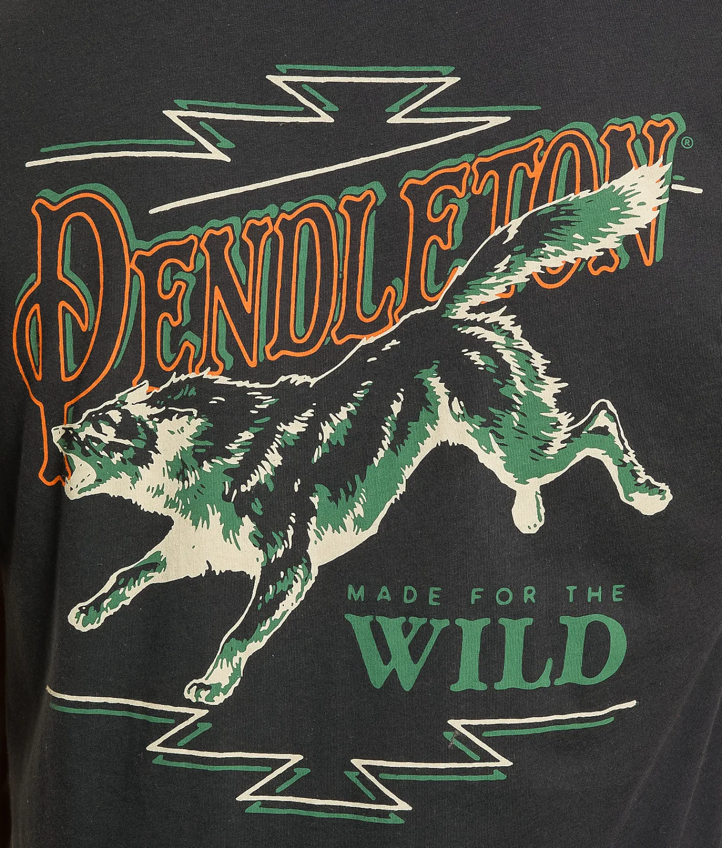 Pendleton Wild Wolf T-Shirt Vintage Black Outlet